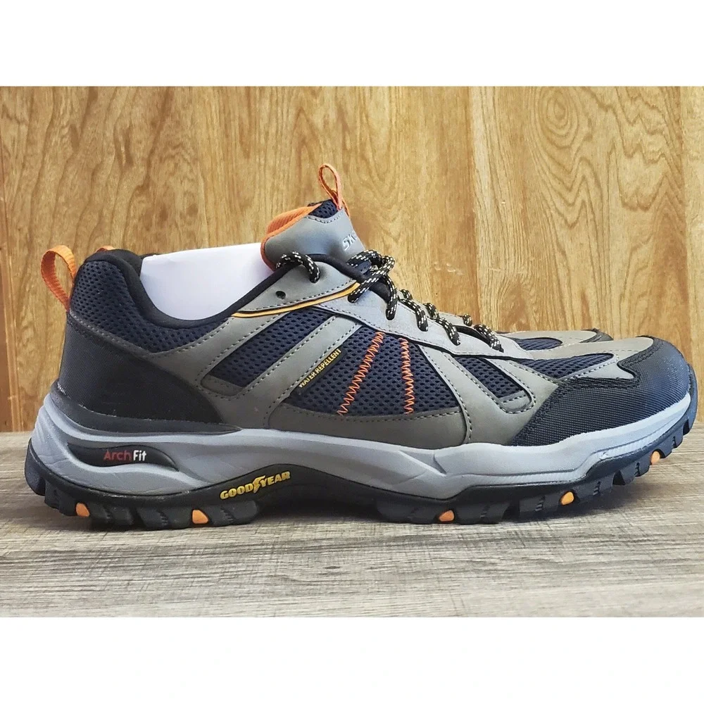 Skechers Dawson Vortego Hiking Shoes Men's‎ Size 14 Navy Gray Waterproof